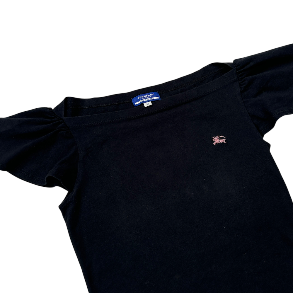 (38) BURBERRY BLUE LABEL PUFF SLEEVE TOP