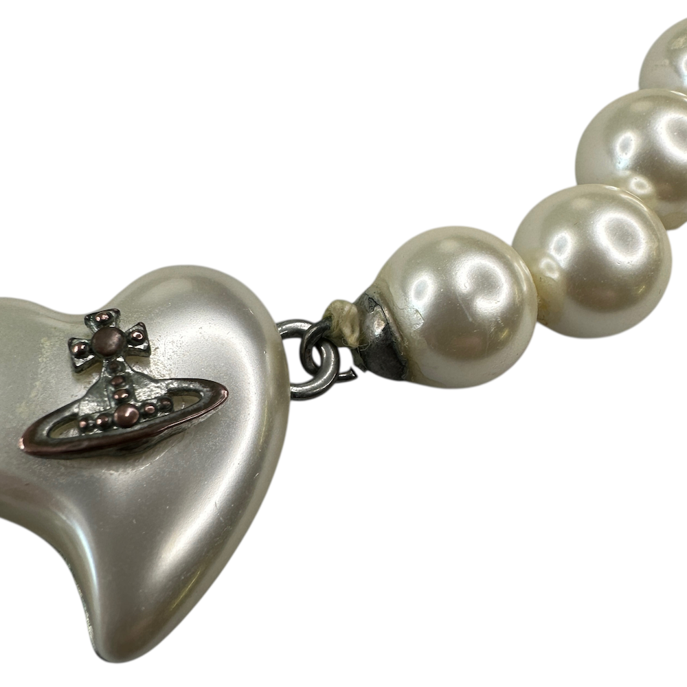 VIVIENNE WESTWOOD HEART & PEARL BRACELET