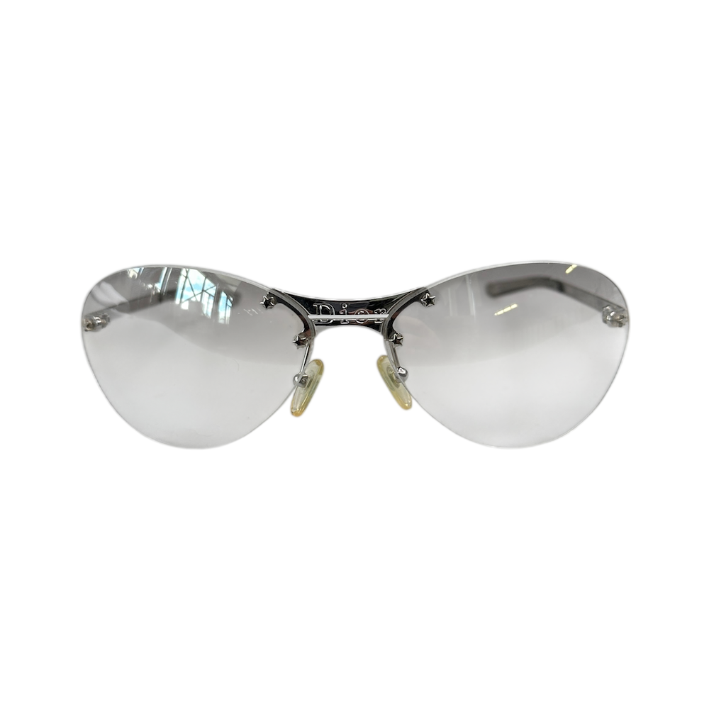DIOR STARLIGHT RIMLESS SUNGLASSES - CLEAR