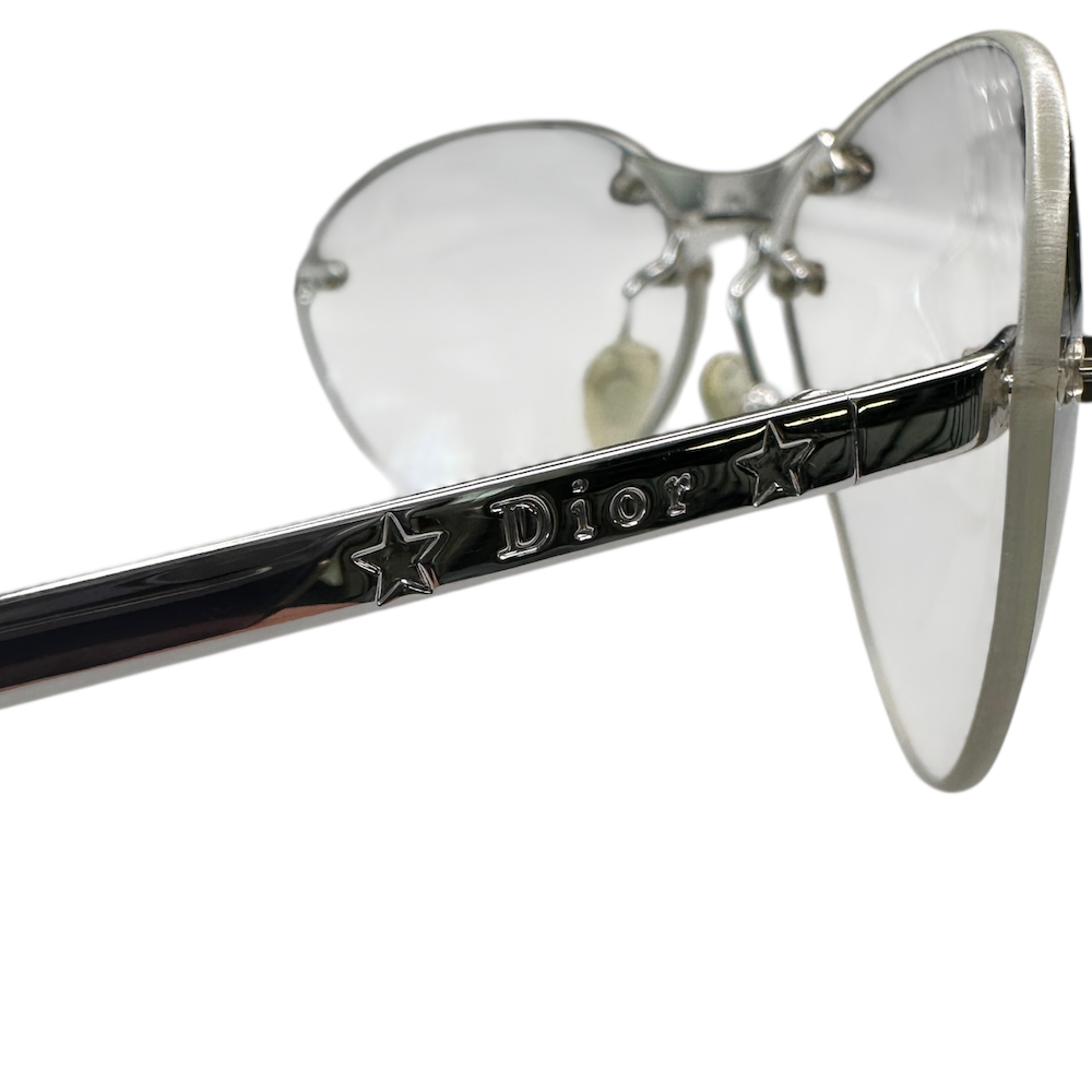 DIOR STARLIGHT RIMLESS SUNGLASSES - CLEAR
