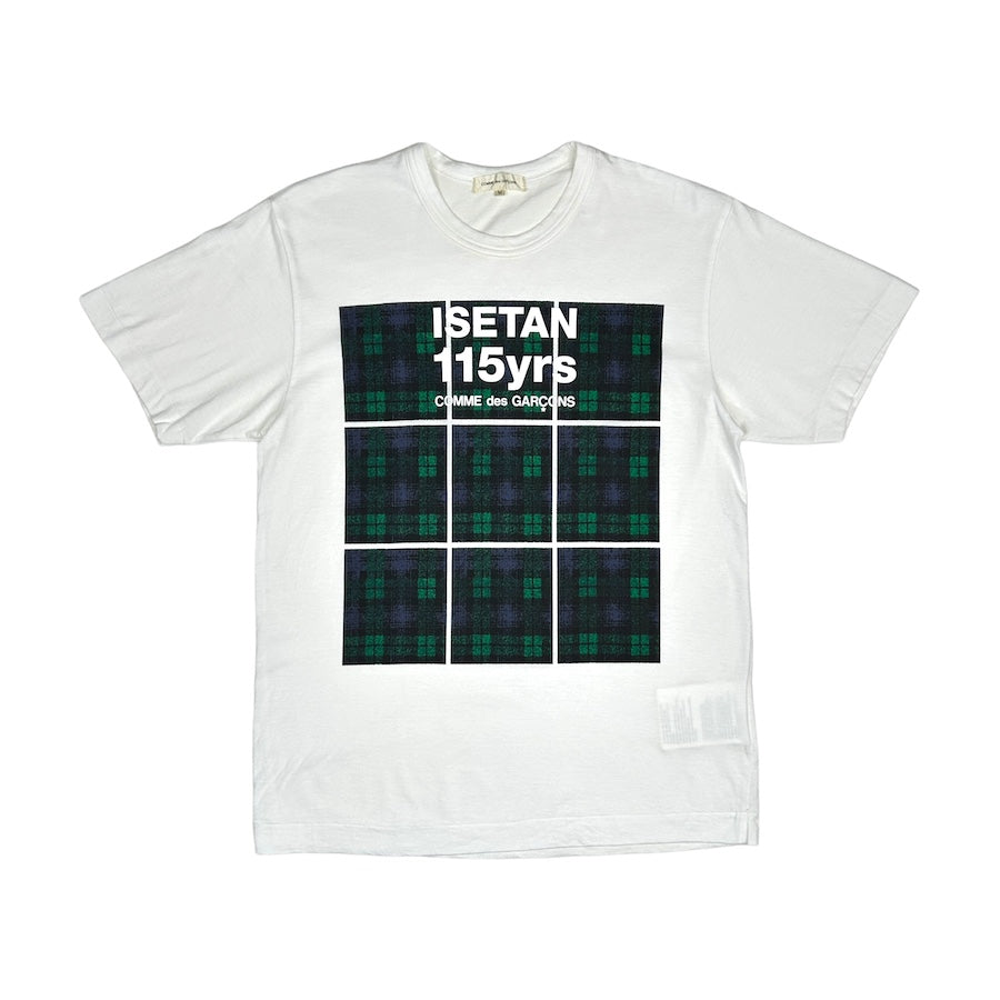 COMMES DES GARÇONS ISETAN 115YRS PLAID TEE