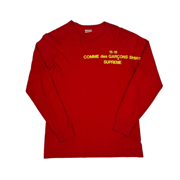 SUPREME X COMME DES GARCONS RED/YELLOW LONG SLEEVE – Top Floor Gallery