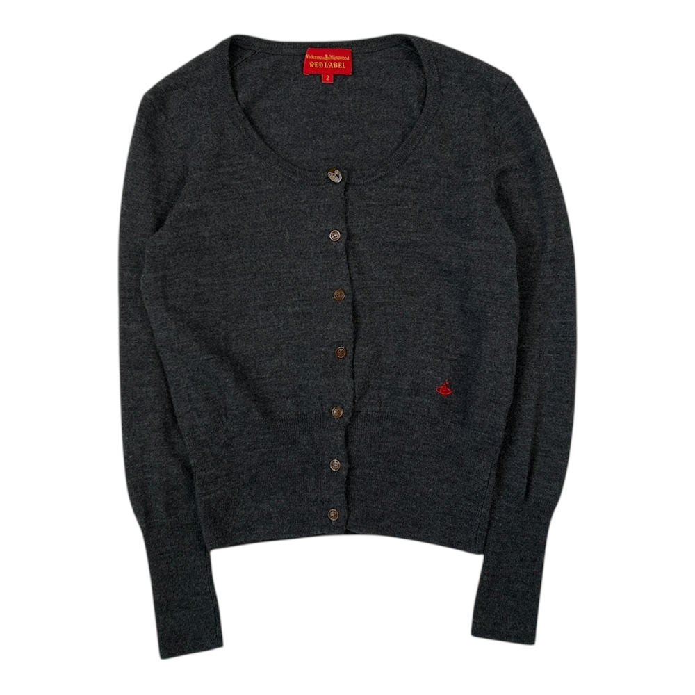 (2) VIVIENNE WESTWOOD RED LABEL CARDIGAN - GREY
