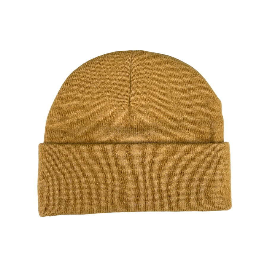 BURBERRY LIGHT BROWN LAMBSWOOL BEANIE