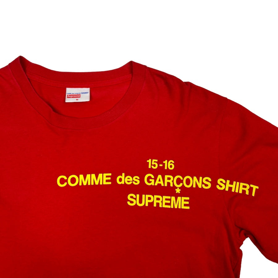 SUPREME X COMME DES GARCONS RED/YELLOW LONG SLEEVE