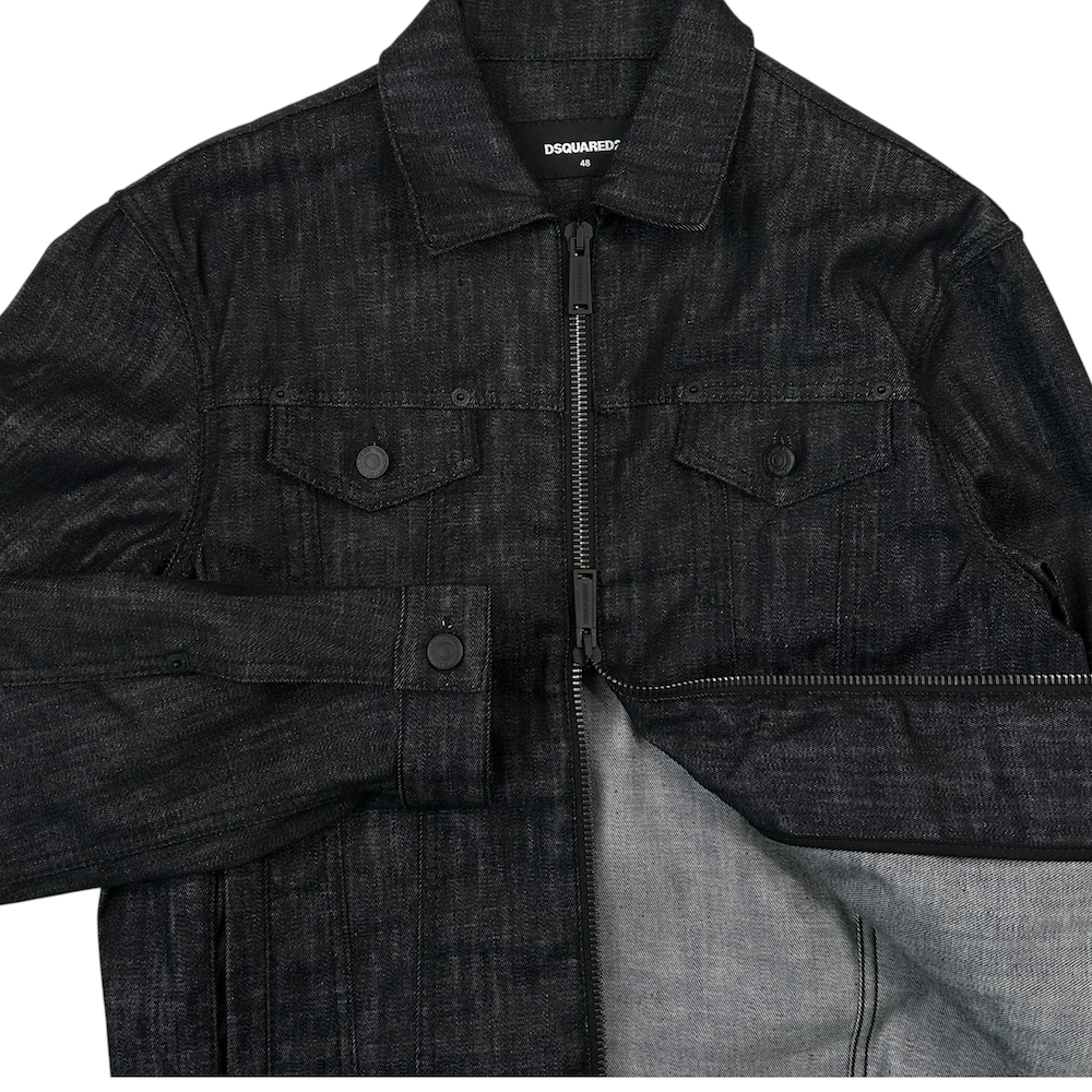 DSQUARED2 SS20 DENIM JACKET - DARK GREY