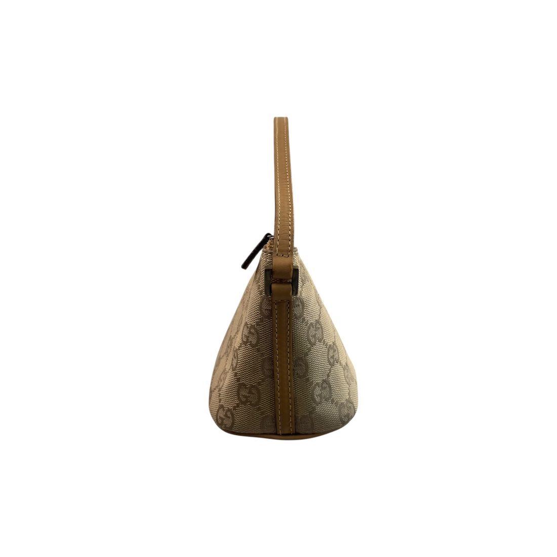 GUCCI GG CANVAS BOAT POCHETTE - CREAM