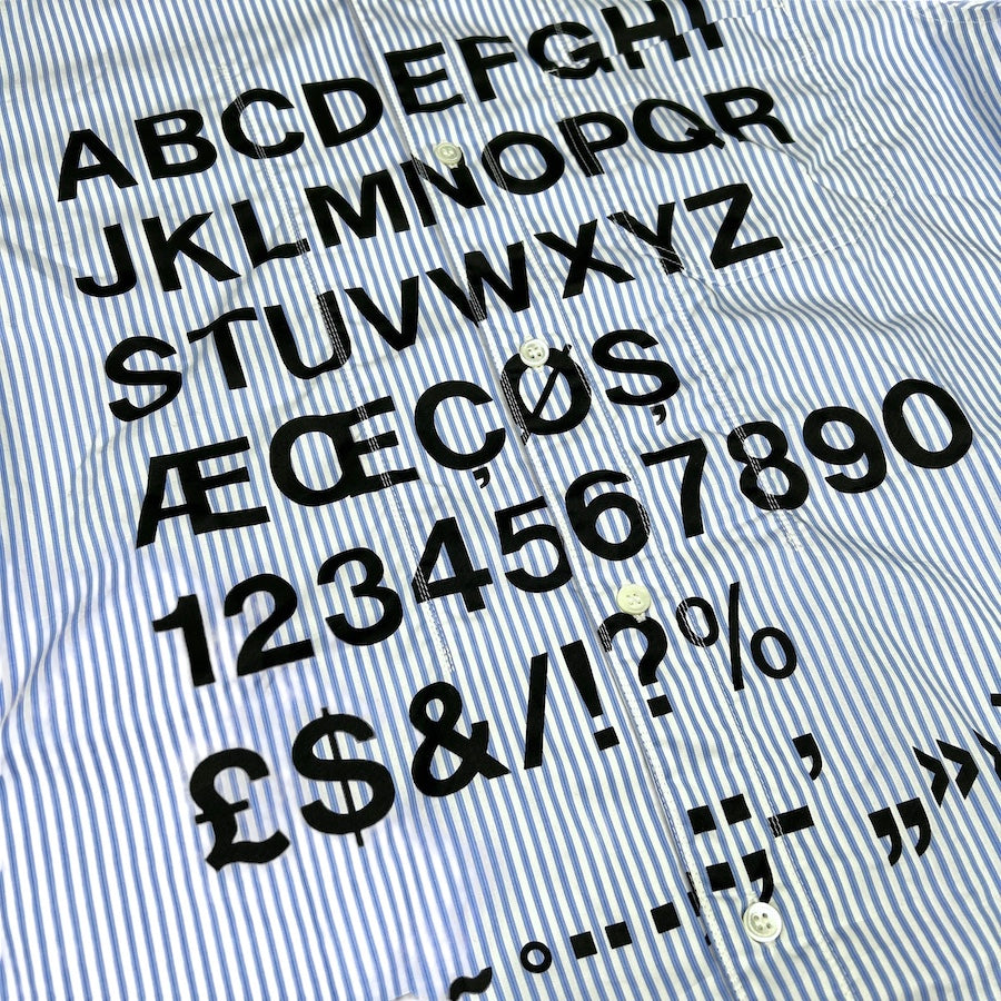 JUNYA WATANABE COMME DES GARÇONS ALPHABET SHIRT (2020)