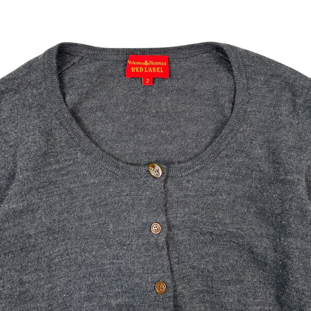 (2) VIVIENNE WESTWOOD RED LABEL CARDIGAN - GREY