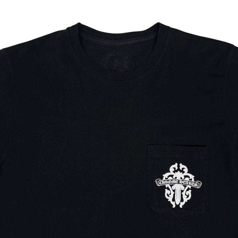 CHROME HEARTS POCKET DAGGER TEE - BLACK