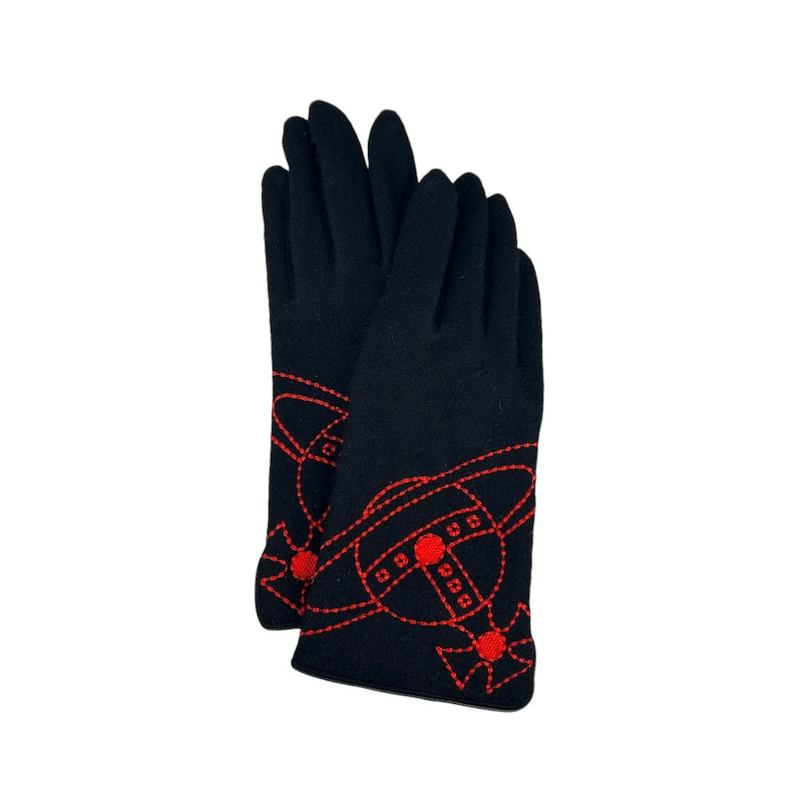 VIVIENNE WESTWOOD RED ORB GLOVES VF39