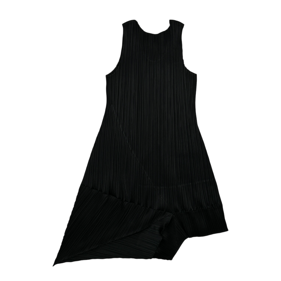 (3) ISSEY MIYAKE ASYMMETRICAL TANK DRESS