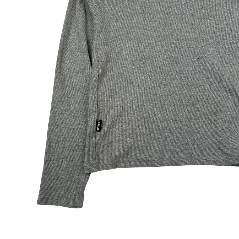 AVIREX LONG SLEEVE TOP - GREY