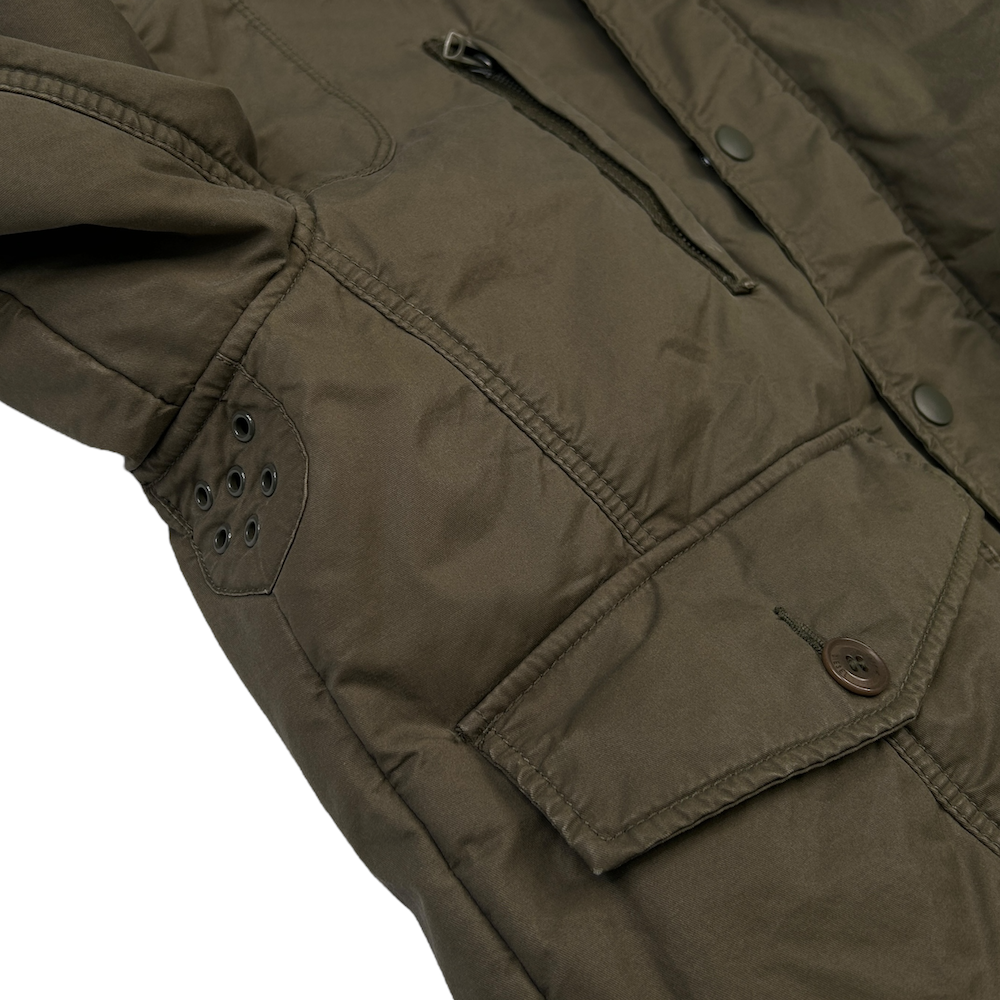 DIESEL FAUX FUR BOMBER JACKET - GREEN