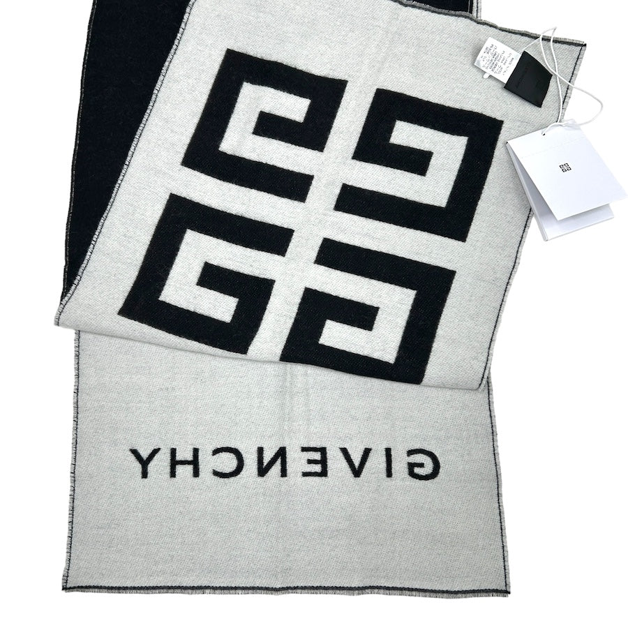 (new) GIVENCHY spellout & monogram logo scarf