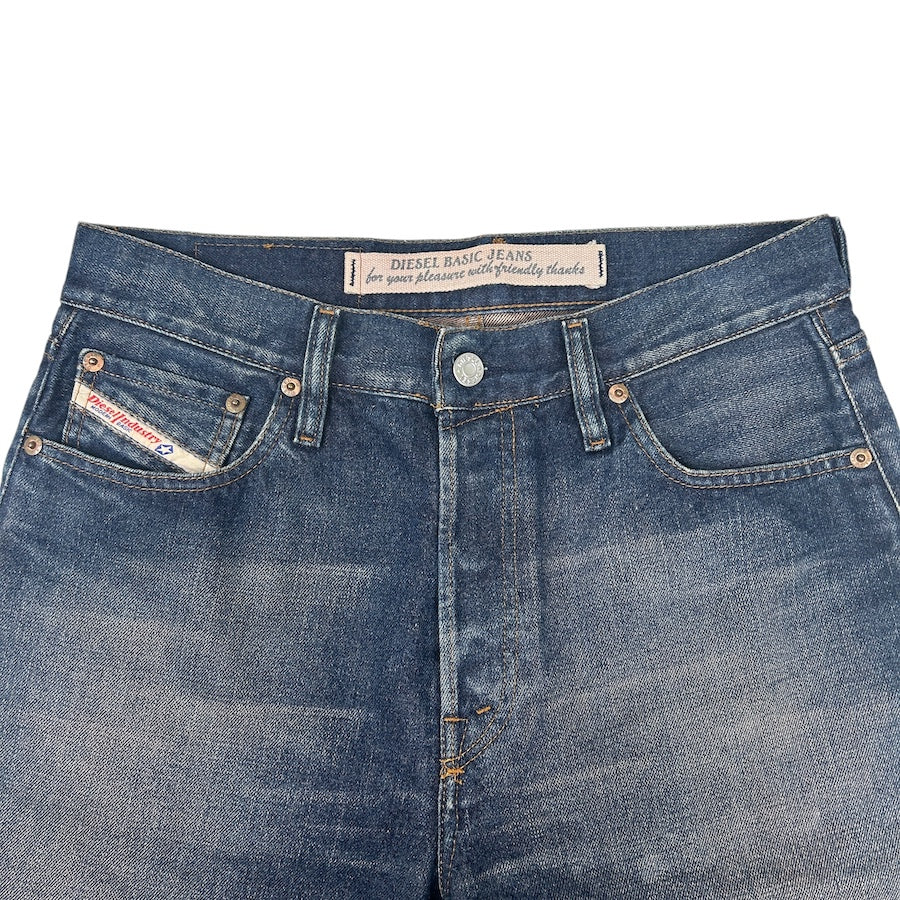 DIESEL STRAIGHT CUT DENIM - INDIGO V38GF