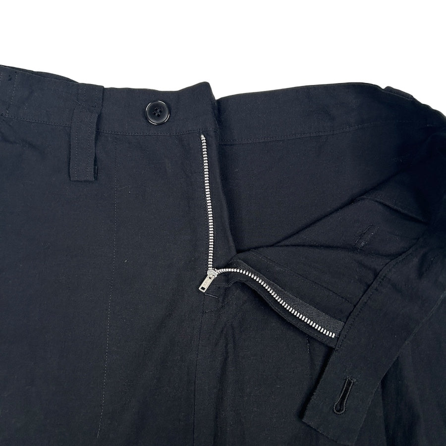 YOHJI YAMAMOTO Y'S RAYON BLEND SKIRT - BLACK F37F