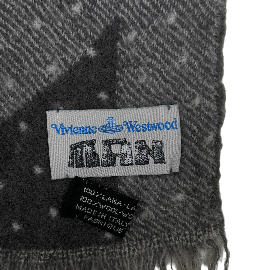 VIVIENNE WESTWOOD grey mulit-orb scarf