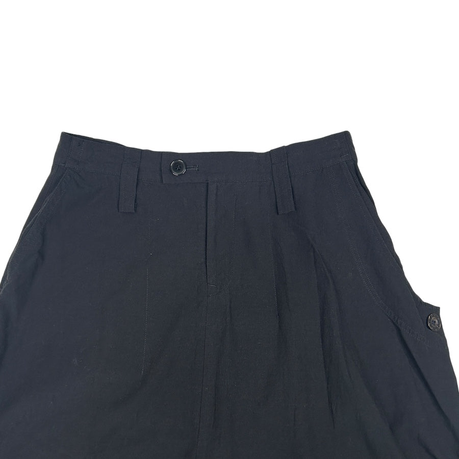 YOHJI YAMAMOTO Y'S RAYON BLEND SKIRT - BLACK F37F