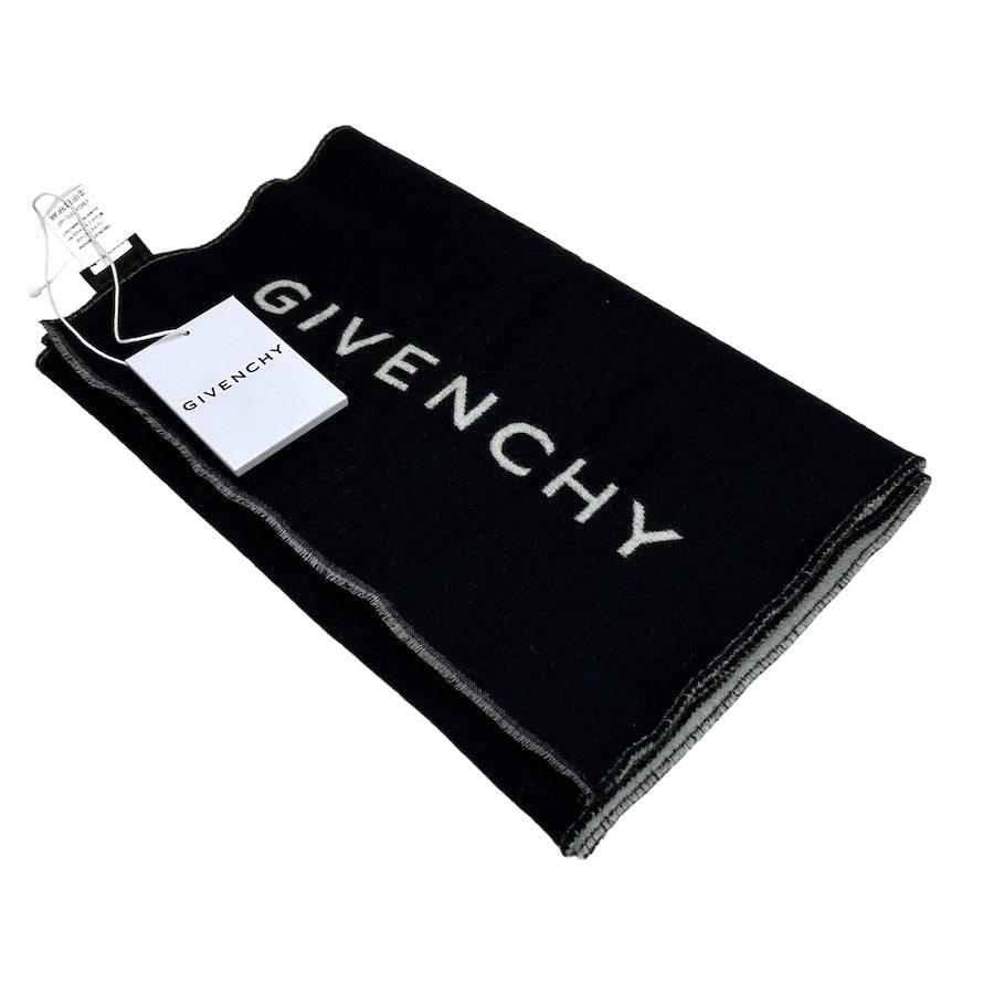 (new) GIVENCHY spellout & monogram logo scarf