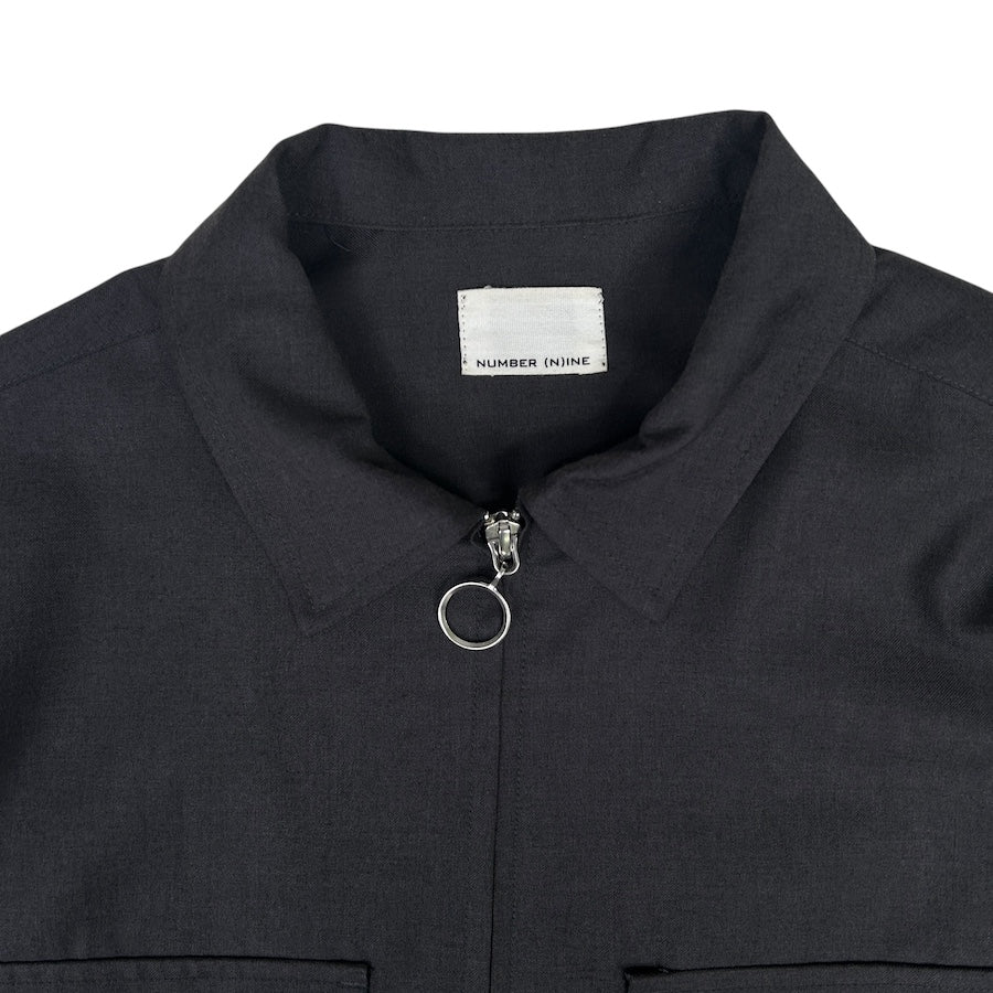 NUMBER (N)INE COLLARED ZIP JACKET - GREY