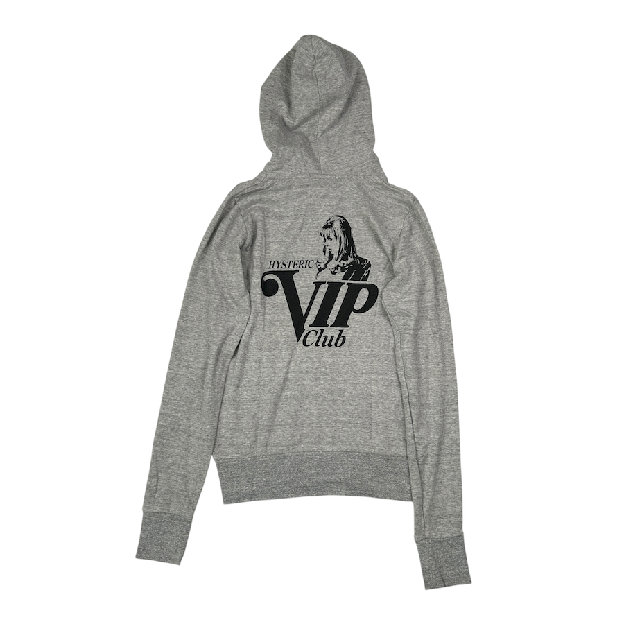 HYSTERIC GLAMOUR VIP ZIP HOODIE - GREY – Top Floor Gallery