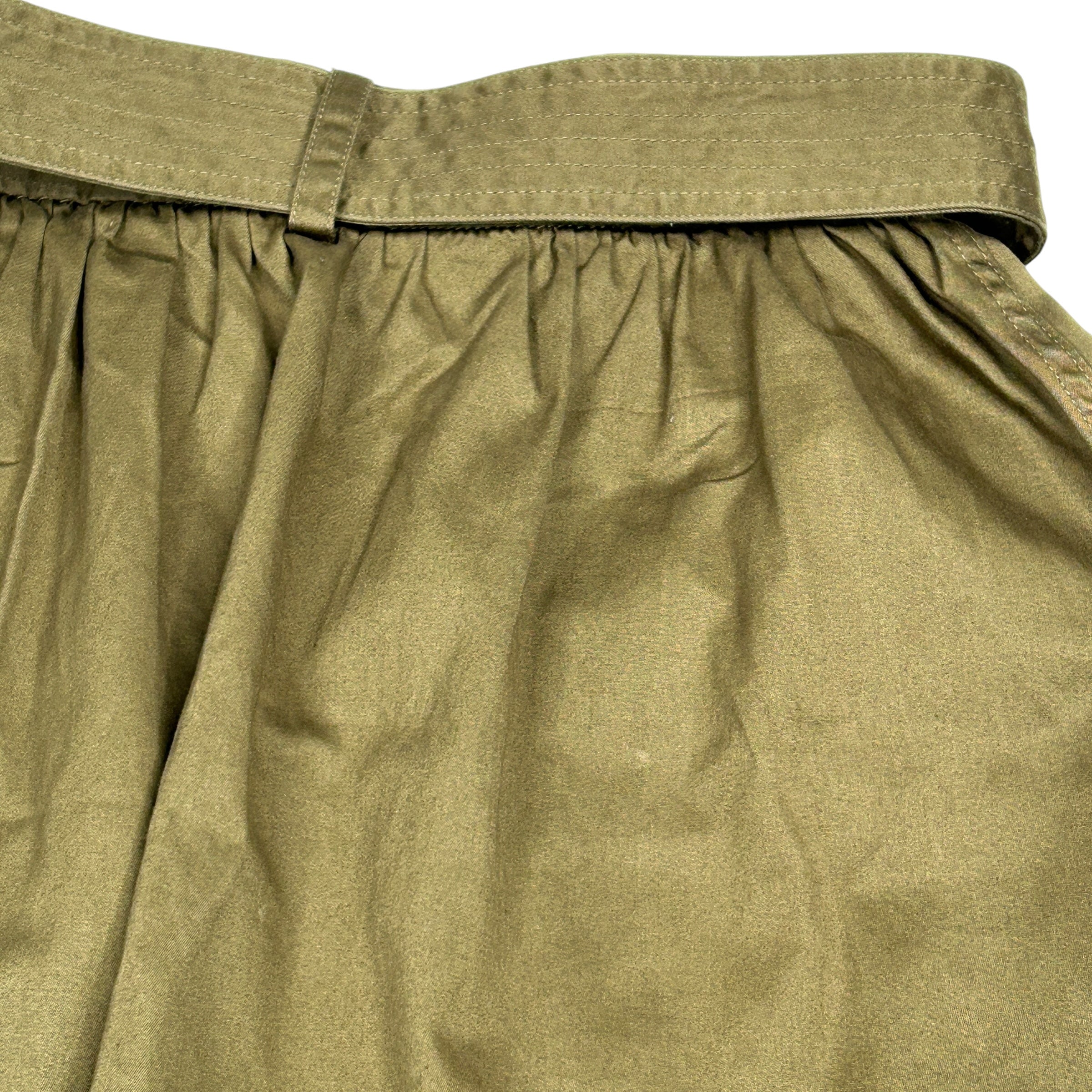 DIESEL ARMY GREEN BELTED SKIRT T6FU