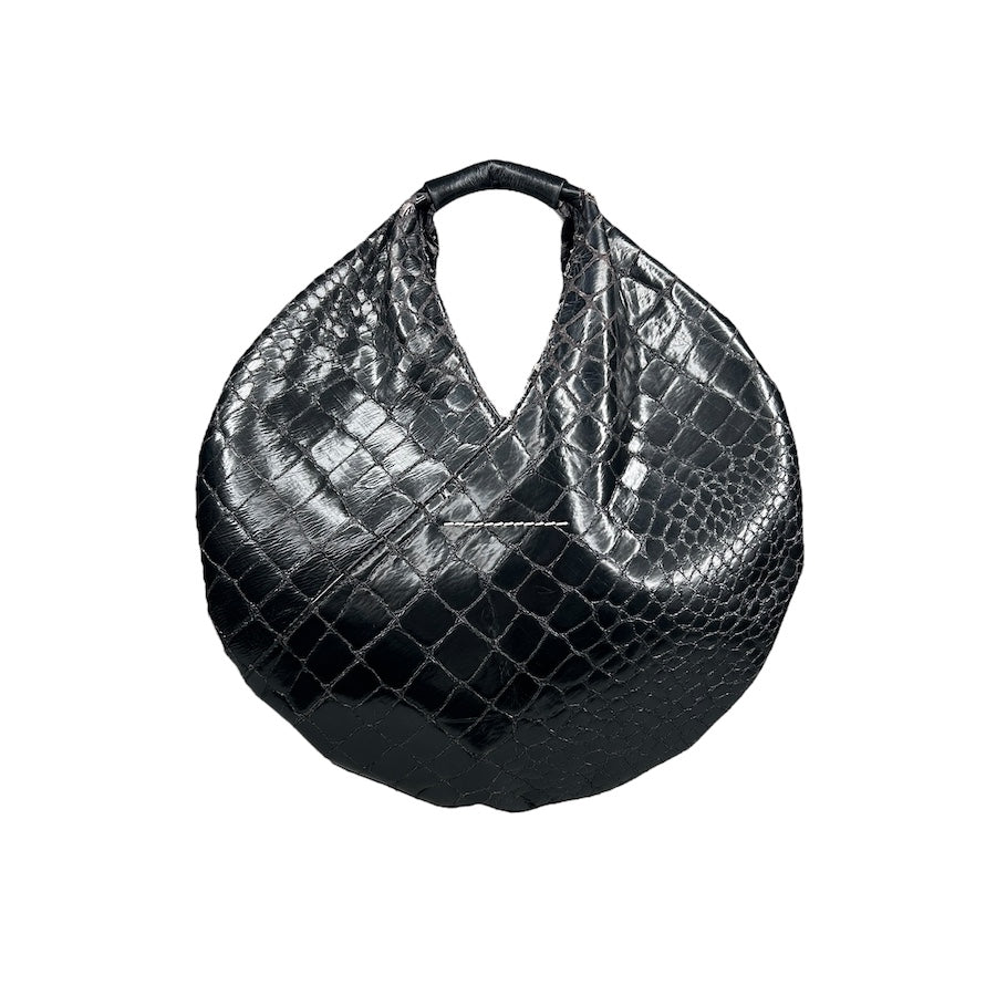 MAISON MARGIELA MM6 CROCODILE PRINT CIRCLE BAG