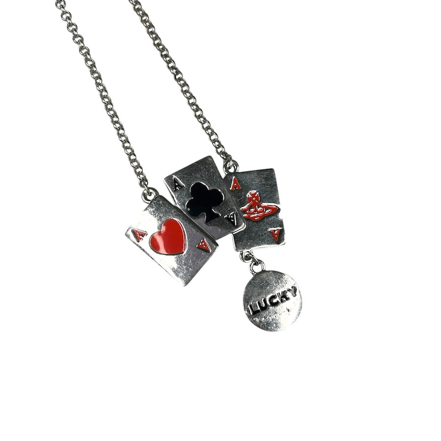 VIVIENNE WESTWOOD PLAYING CARDS PENDANT NECKLACE