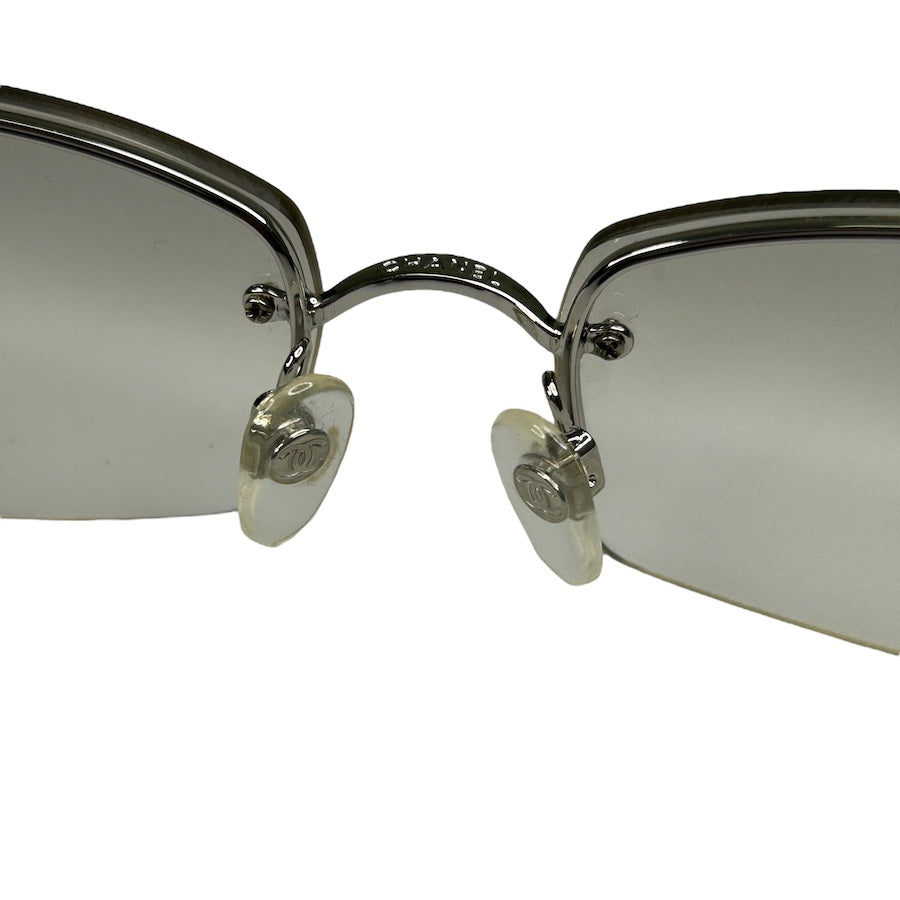 CHANEL C.124/6I RHINESTONE RIMLESS GLASSES - CLEAR LENS