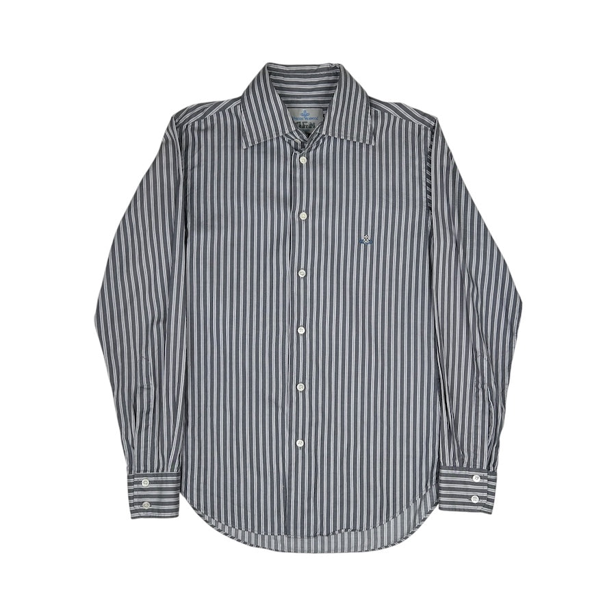 VIVIENNE WESTWOOD MAN STRIPED BUTTON UP SHIRT