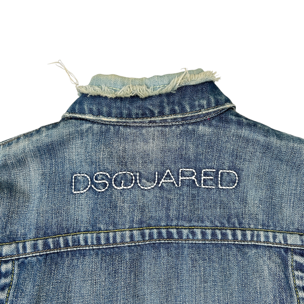 DSQUARED DISTRESSED DENIM JACKET