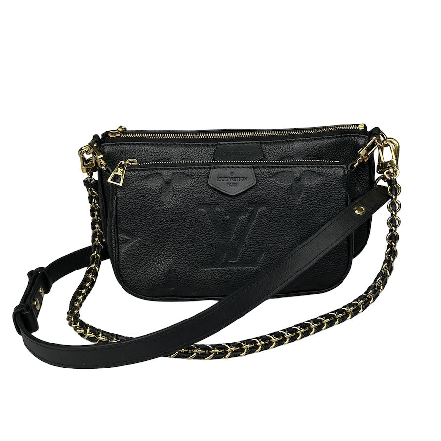 LOUIS VUITTON BLACK MULTI POCHETTE ACCESSORIES BAG