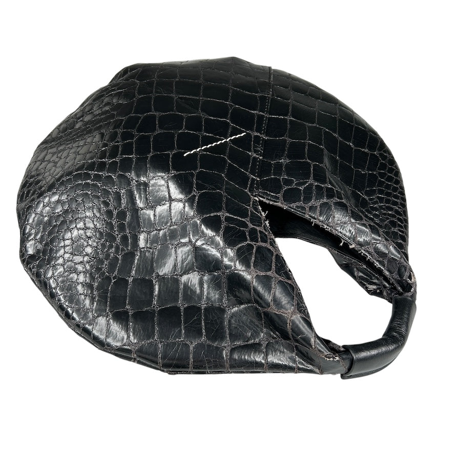 MAISON MARGIELA MM6 CROCODILE PRINT CIRCLE BAG