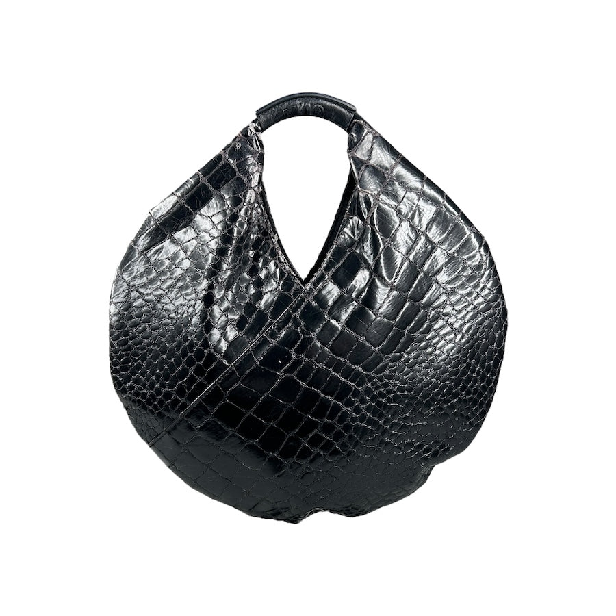 MAISON MARGIELA MM6 CROCODILE PRINT CIRCLE BAG