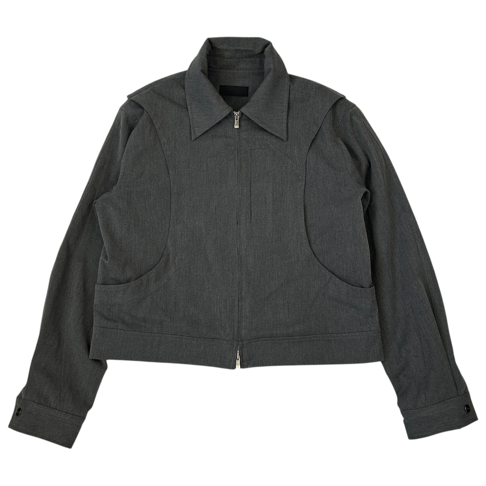 BAOVICTO COLLARED JACKET - GREY
