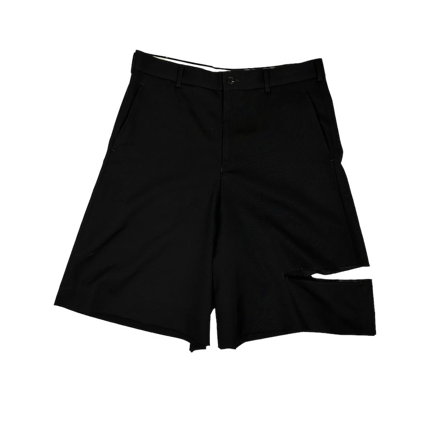 COMME DES GARCONS 2015 "CUT" WIDE SHORTS