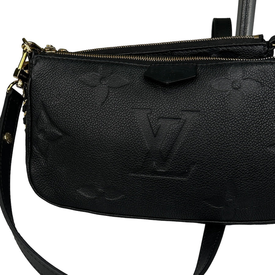 LOUIS VUITTON BLACK MULTI POCHETTE ACCESSORIES BAG