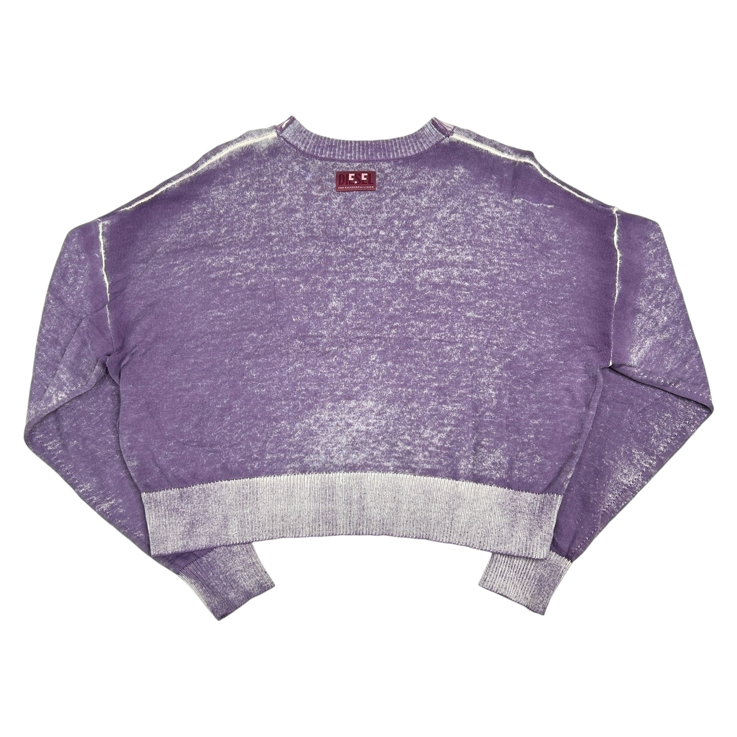 DIESEL PURPLE ACID WASH CARDIGAN 93YFG