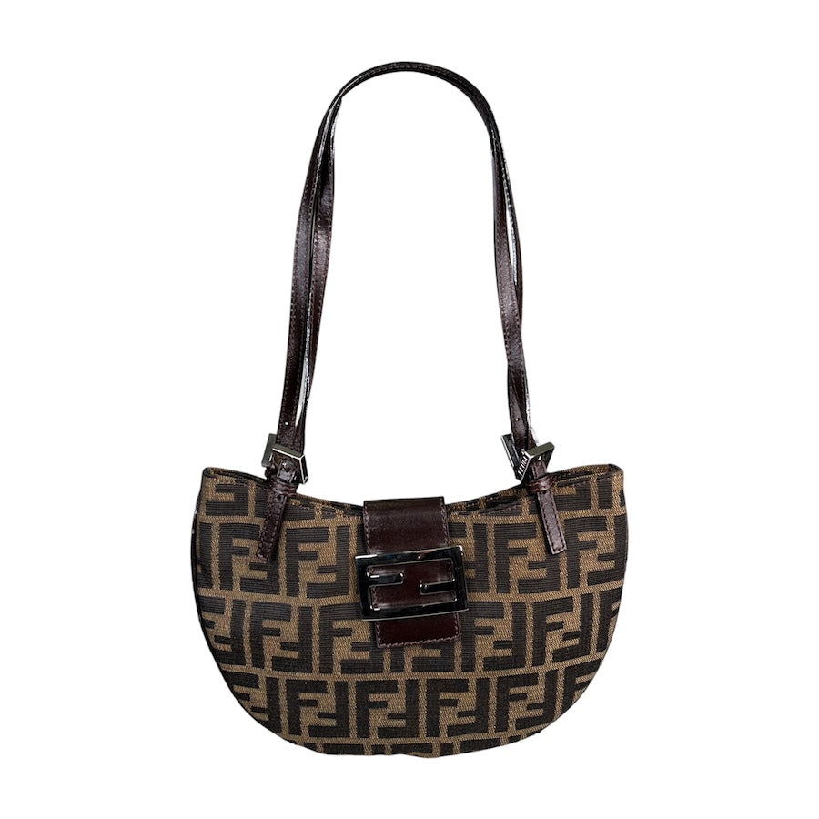 FENDI ZUCCA CANVAS MINI SHOULDER BAG