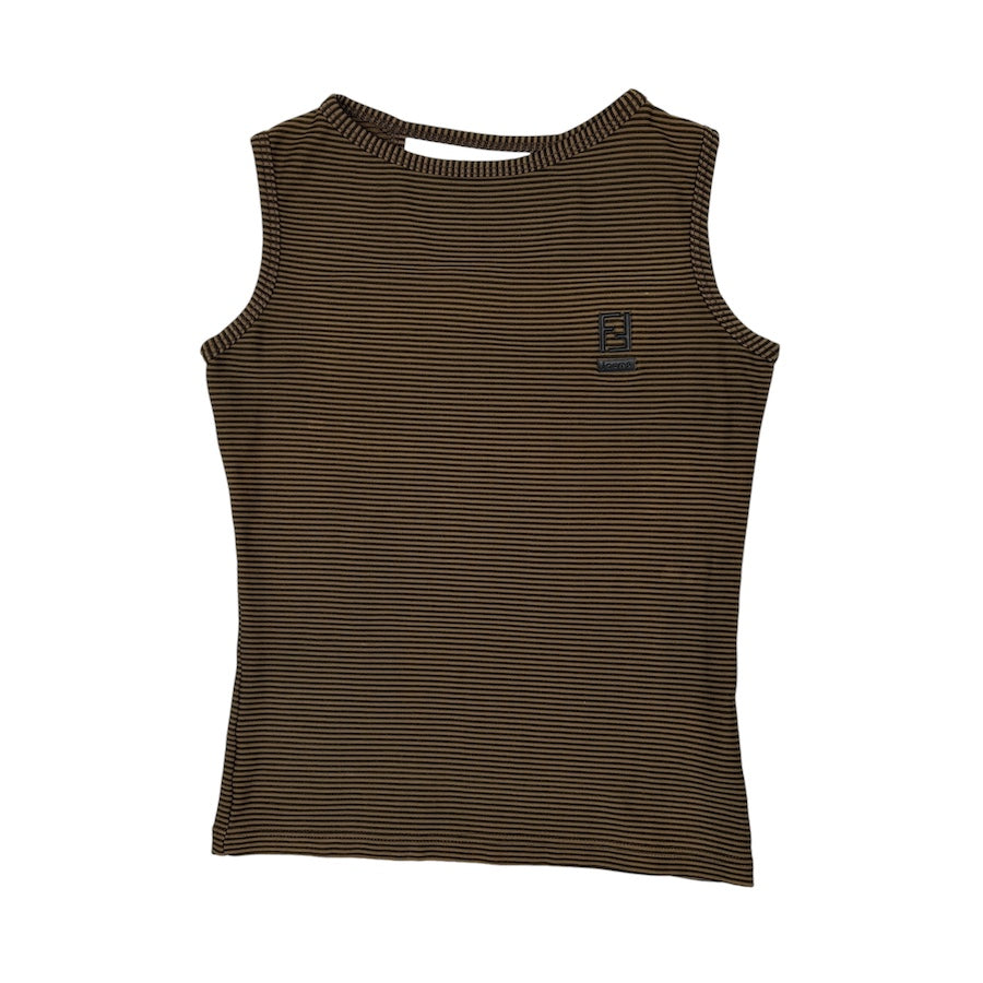 FENDI JEANS TANK TOP - BROWN D8G