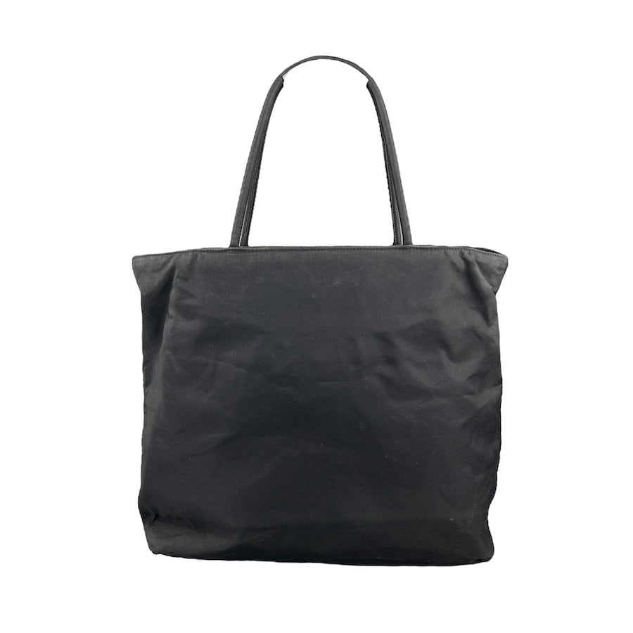 PRADA BLACK NYLON TOTE BAG