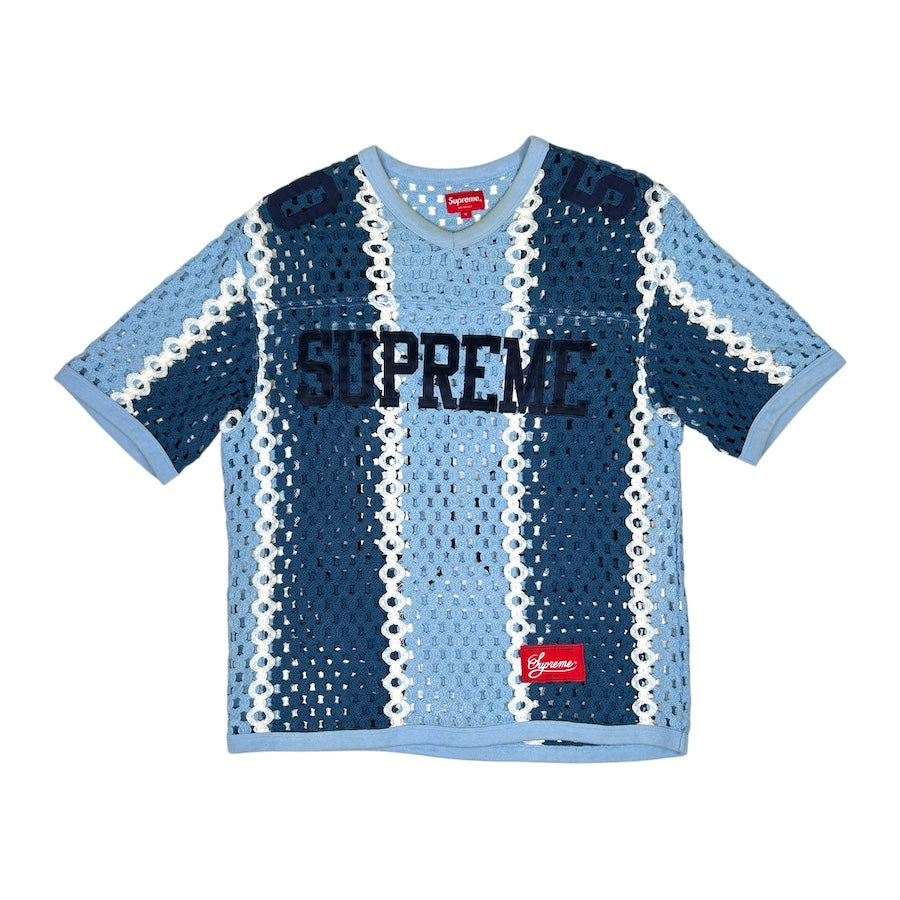 SUPREME SS23 CROCHET JERSEY - BLUE