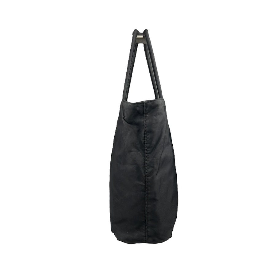 PRADA BLACK NYLON TOTE BAG