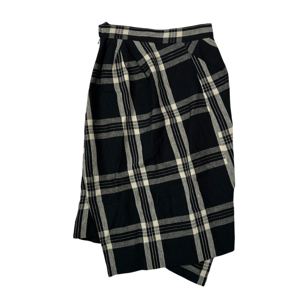 VIVIENNE WESTWOOD ASYMMETRICAL PLAID SKIRT
