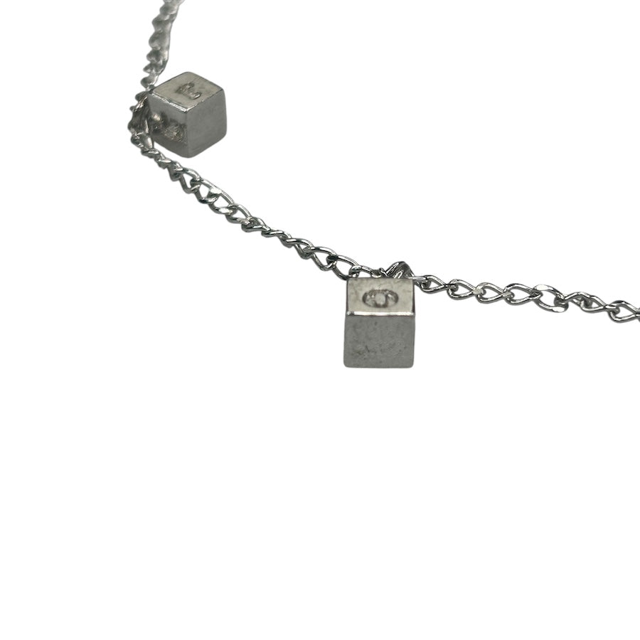 DIOR CUBE CHARM BRACELET - SILVER PLATED