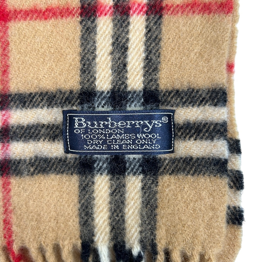 BURBERRY lambswool nova check scarf