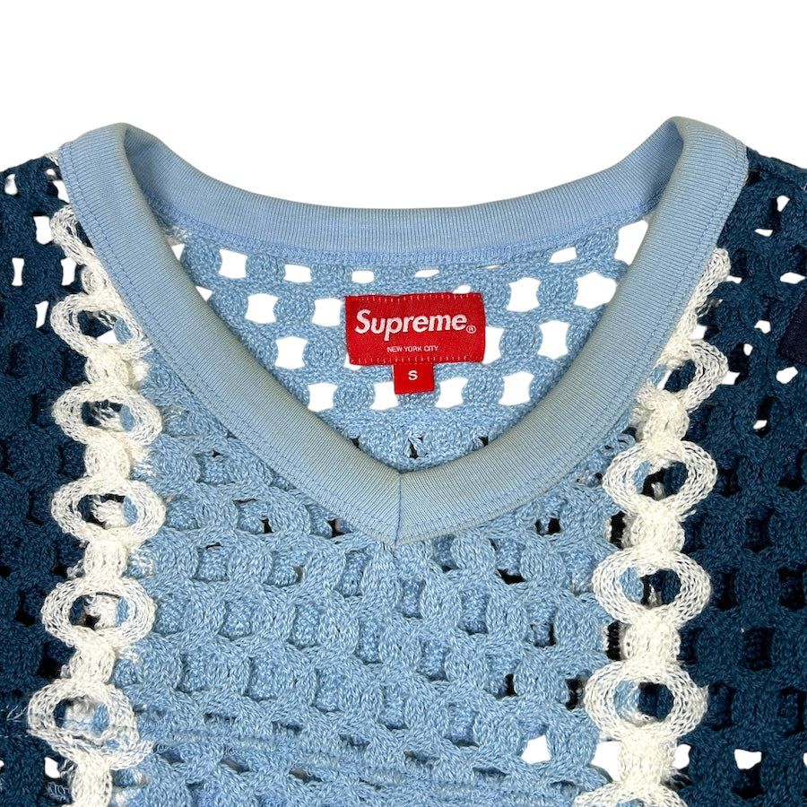 SUPREME SS23 CROCHET JERSEY - BLUE