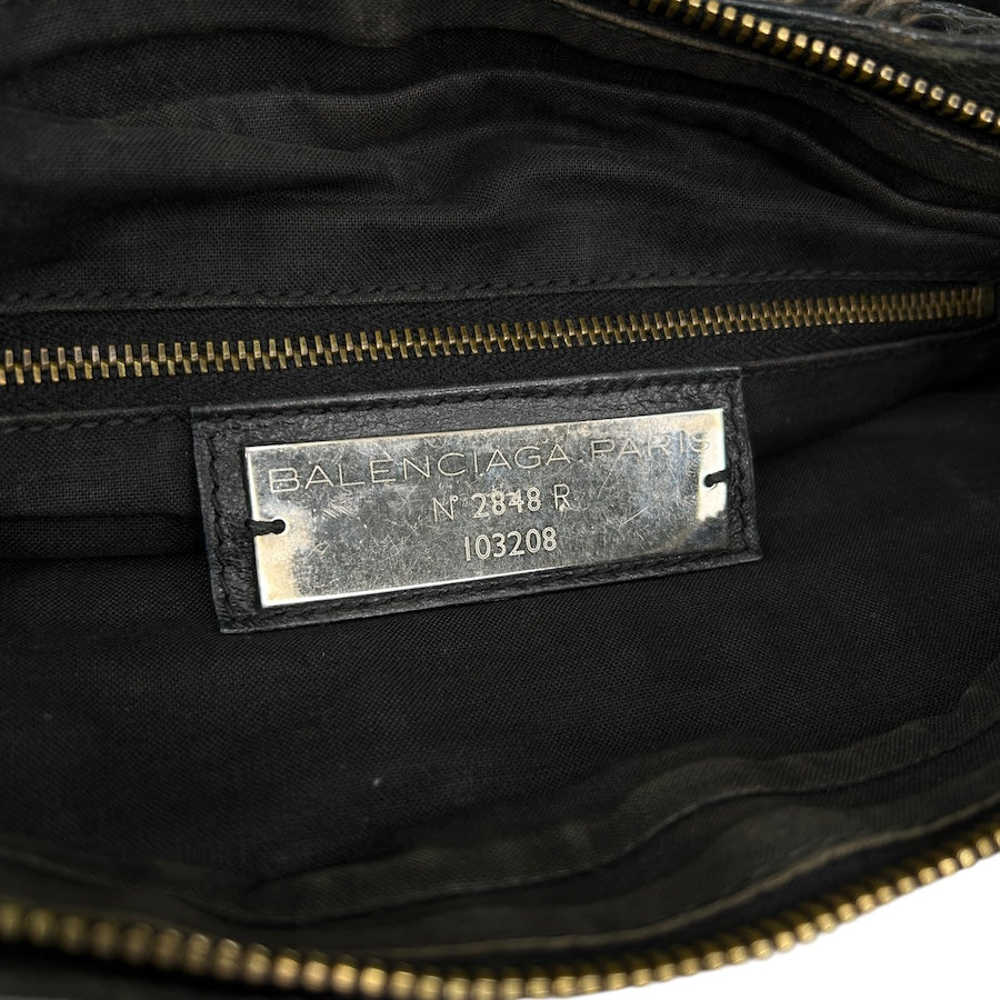 BALENCIAGA CITY FIRST SHOULDER BAG - BLACK