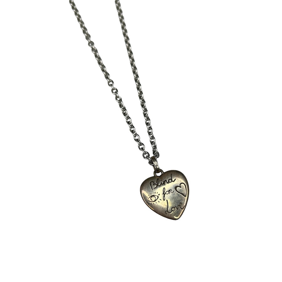 GUCCI 'BLIND FOR LOVE' HEART PENDANT